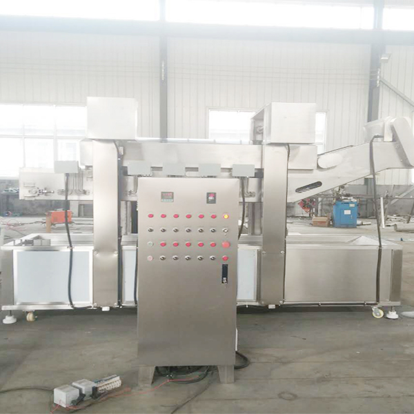 Frying Food processing production line Industrial French fries continuous frying machine snacks fryer